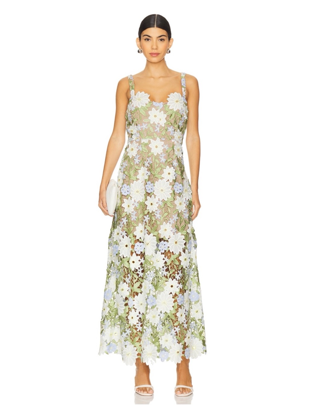 Elliatt Flora Midi Dress in Multi